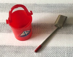 Vintage Tutti HTF Red Pail and Shovel #3603 Sand Castles - Picture 1 of 5