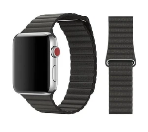 Original Apple Leather Loop Armband Größe L 42/44/45mm MXAC2ZM/A Black 2. Gen - Bild 1 von 1