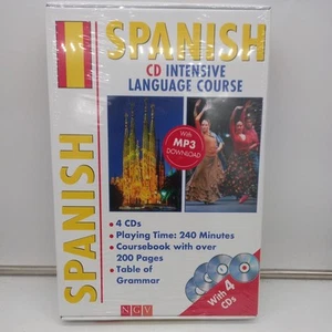 Spanish CD Intensive Language Course 4CD Course Book & Table of Grammar - New - Picture 1 of 4