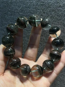 18mm Top Natural Green Phantom Crystal Quartz Bracelet Bangles Healing Repair - Picture 1 of 9
