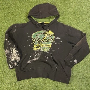John-Deer Tractor Hoodie Large Baggy  Green - Picture 1 of 8