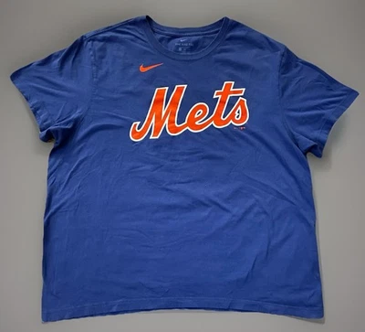 Camiseta Nike de los Mets de Nueva York Camiseta Estilo Camiseta Azul MLB Swoosh Logo 2XL XXL JBHS Foto 1 de 4