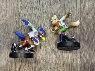 Nintendo Super Smash Bros Star Fox Amiibo Lot - Fox McCloud + Falco - Image 1 of 2