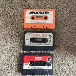 Vintage STAR WARS Cassette Tape Lot - BV Records - OT Trilogy (1979-1983) - Picture 1 of 4
