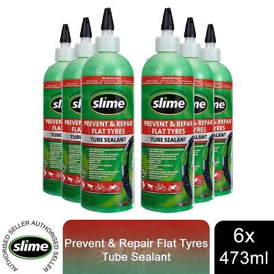 Slime Tube Sealant Puncture Repair, 473ml, pack of 6, Ideal for All Tubes - Image 1 of 4