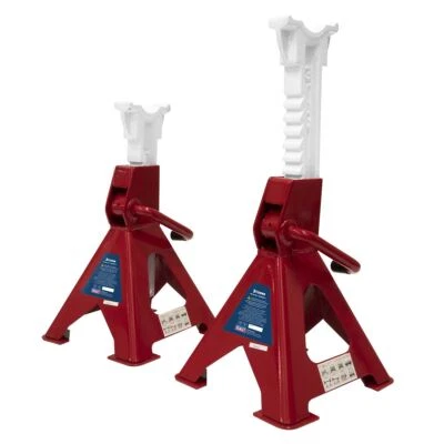 Sealey VS2003 Axle Stands 3tonne Capacity per Stand 6tonne per Pair Ratchet Type - Image 1 of 4