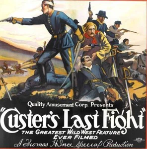 Custers Last Fight Poster 1912 Old Movie Photo - Picture 1 of 1