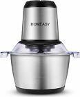 Homeasy Meat Grinder Mini Food Processor Food Chopper 2 Litre Stainless Steel