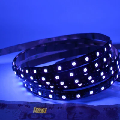 uv led strip 5V 12V 24V 5050 395-400nm Banknote verification fluorescent light  - Image 1 of 4