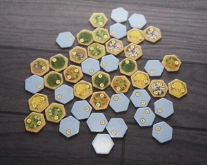 Catan Expansión 3D Gente de Mar, Ciudades y Caballeros | Las 44 Fichas de Niebla | Piezas de Juego - Imagen 1 de 6