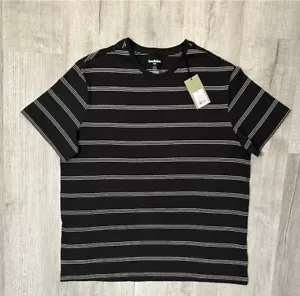 Goodfellow & Co Mens Standard Fit Short Sleeve T-Shirt, Charcoal Stripe Size XL - Picture 1 of 16