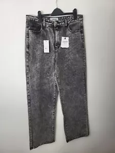 new look sinhead black stone wash jeans - size 14 NWT - Baggy - Picture 1 of 4