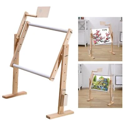 Solid Wood Cross Stitch Stand Tapestry Frames Embroidery Stand Sewing Tools - Image 1 of 4