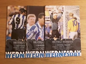 Sheffield Wednesday 1991/92 select from menu Home League Division 1 Programmes - Picture 1 of 4