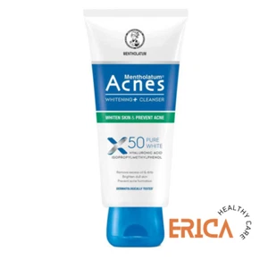 3x Acnes Whitening+ Cleanser Facial Cleansing Cream Brighten Whitening Anti Acne - Picture 1 of 4