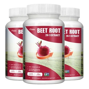 Beet Root - Black Pepper - Nitric Oxide Booster, Support Brain & Blood Health - Picture 1 of 10