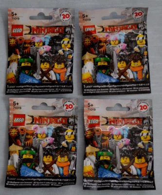 Lego 71019 The Ninjago Movie Minifigure Series, 4x Blind Bags *Sealed unopened - Image 1 of 2