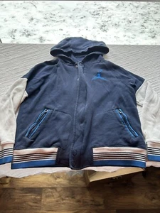 Boys NIKE AIR JORDAN Snap Jacket Hoodie Youth Size Large 12-13 yrs - Picture 1 of 11