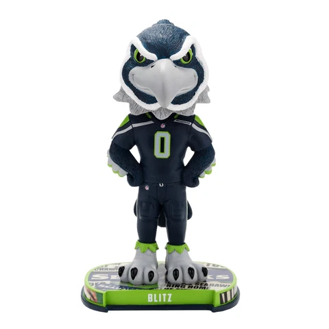 Seattle Seahawks Mascot Blitz Headline Special Edition Bobblehead NFL Cover