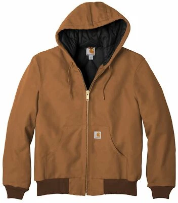 Carhartt Quilted Flannel Lined Duck Active Jacket J140 *FREE SHIPPING* - Image 1 of 2