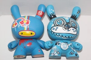 Kidrobot 8" Blue Doma and Tea Bear - Picture 1 of 4