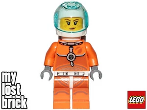 LEGO City - Astronaut Minifigure Female Orange Spacesuit from 60228 (cty1008) - Picture 1 of 8