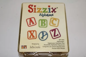 Sizzix Alphabars Alphaclips Uppercase Alphabet Set of 9 Bars (27 Shapes) - Picture 1 of 3