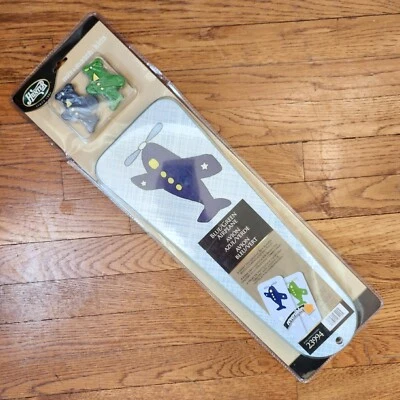 Hunter Airplane 4 Fan Blades for Kids Green Blue REVERSIBLE New - Image 1 of 4