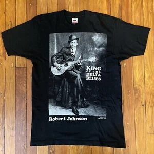 ROBERT JOHNSON - VINTAGE T-SHIRT - 1991 Gear Inc Atlanta © Stephen LaVere LARGE - Picture 1 of 12