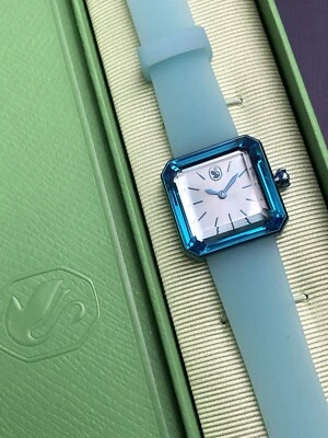 Swarovski Lucent  Watch Silicone Strap Blue - Image 1 of 4
