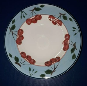 5 GUC 2002 Cambridge Potteries Blue Band Obst Kirschen 8 3/4" Schalen mit Rand - Bild 1 von 5