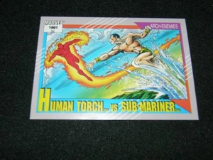 HUMAN TORCH Vs SUB-MARINER 1991 MARVEL IMPEL CARD # 97 - Bild 1 von 5