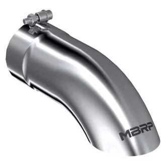 MBRP 304 SS Turndown Clamp-On Exhaust Tip 4" Inlet, 4" Outlet, 12" Length - Image 1 of 3