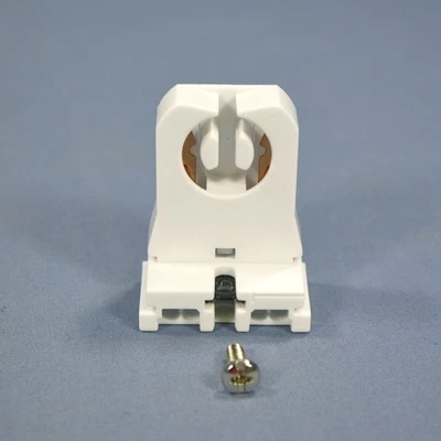 Cooper 2510W Fluorescent Lampholder Short Light Socket T8 T12 Medium Bi-Pin - Image 1 of 4