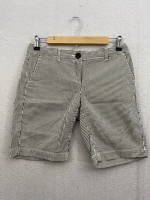 Loft Shorts Women’s Size 0 Petite White And Black Striped 8.5” Inseam - Image 1 of 4
