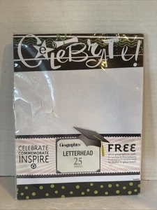 GEOGRAPHICS~CELEBRATE Graduation LETTERHEAD COMPUTER PRINTER PAPER~25 Sheets~NIP - Picture 1 of 3