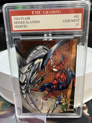 SPIDER-SLAYERS FLAIR ANNUAL 1995 GRADED 10 CARD MINT VINTAGE #92 - Image 1 of 2