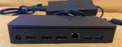 Adaptador de CA Dell WD19 Docking Station 180 W - DisplayPort doble + base HDMI USB-C  Foto 1 de 4