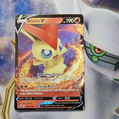 Victini V SWSH104 SWSH: Sword & Shield Promo Cards Holo - Image 1 of 2