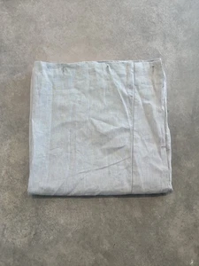Pottery Barn Belgian Flax Linen Hemstitch Shower Curtain 72x72 Preowned Flax - Picture 1 of 4