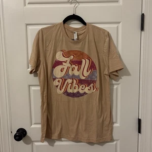 “Fall Vibes” Bella Canvas Tee - Large - Item#531 - Picture 1 of 5