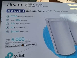 Router TP-LINK Deco AX5700 Tri-band Wi-fi 6 - (paquete de 2 - Imagen 1 de 1