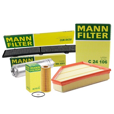 Kit de filtro de aceite de motor de combustible de cabina de aire Mann-Filter para BMW 335d Foto 1 de 2