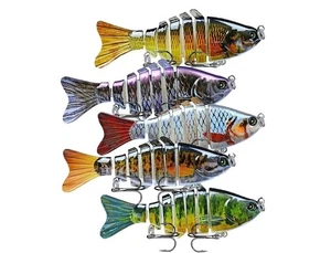 5 Stück Realistische Angelköder mit Bionic Swimmaction, Realistischer Look, 3,93 Zoll - Bild 1 von 7