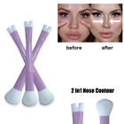 1Pcs U-Shaped Dual-End Brush Tool 2-in-1 Makeup Brush Nose Contour Brush~