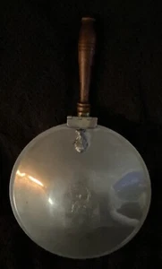Vintage Silver Over Copper Silent Butler Crumb Catcher #300 Wood Handle Horse - Picture 1 of 8