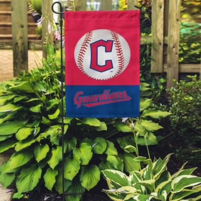 CLEVELAND GUARDIANS 11.5" X 17.5" GARDEN FLAG / YARD BANNER - Image 1 of 4