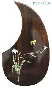Acoustic Classical Guitar inlay Rosewood Pickguard AdhesiveTape Back PGMTRC26 - Picture 1 of 5