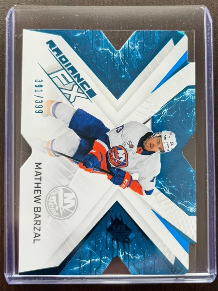 2022-23 Upper Deck SPx - Radiance F/X Blue #RFX-44 Mathew Barzal 391/399 - Image 1 of 1