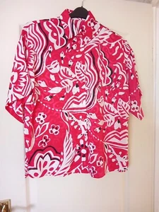 Ladies Size 10 Short Sleeved Blouse - Picture 1 of 3